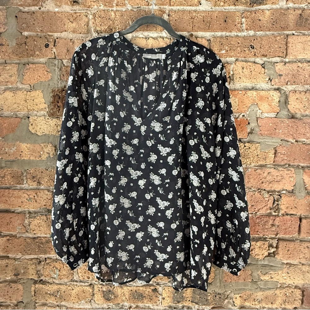 Vince Floral Blouse